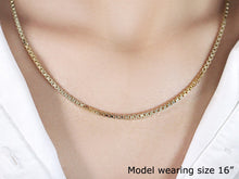 Load image into Gallery viewer, 2.5mm 14k Yellow Gold Semi Solid Box Chain
