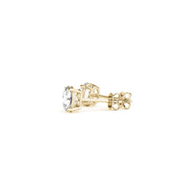 Load image into Gallery viewer, 1 1/2 cttw Certified IGI Lab Grown Round Diamond Stud Earrings 14k Yellow Gold (G/VS2)
