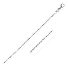 Load image into Gallery viewer, 14k White Gold Round Cable Link Chain 1.5mm
