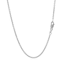 Load image into Gallery viewer, 14k White Gold Round Cable Link Chain 1.5mm
