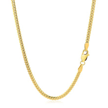 Load image into Gallery viewer, 2.6mm 14k Yellow Gold Classic Solid Miami Cuban Chain
