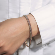 Load image into Gallery viewer, 10k Tri-Toned Gold Multi-Strand Rope Chain Bracelet (6.35 mm)
