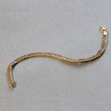 Load image into Gallery viewer, 10k Tri-Toned Gold Multi-Strand Rope Chain Bracelet (6.35 mm)
