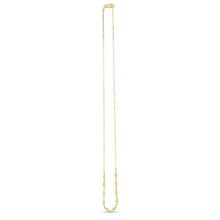 Load image into Gallery viewer, 14k Yellow Gold Bead Paperclip Necklace

