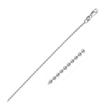 Load image into Gallery viewer, 14k White Gold Bead Chain 1.5mm
