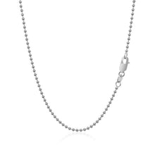 Load image into Gallery viewer, 14k White Gold Bead Chain 1.5mm
