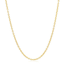 Load image into Gallery viewer, 18k Yellow Gold Round Cable Link Chain 1.5mm
