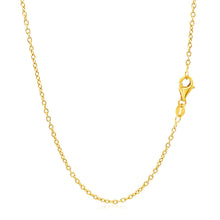 Load image into Gallery viewer, 18k Yellow Gold Round Cable Link Chain 1.5mm
