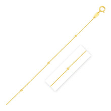 Load image into Gallery viewer, Bead Links Pendant Chain in 14k Yellow Gold (1.5mm)
