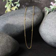 Load image into Gallery viewer, Bead Links Pendant Chain in 14k Yellow Gold (1.5mm)
