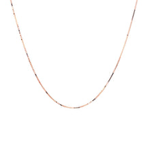 Load image into Gallery viewer, 14k Rose Gold Classic Box Chain 0.4mm
