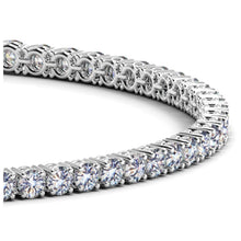 Load image into Gallery viewer, Lab Grown Round Diamond Tennis Bracelet in 14k White Gold (4 cctw F/G  VS2/SI1)

