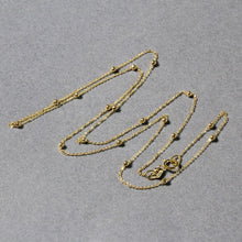 Load image into Gallery viewer, Bead Links Saturn Chain in 14k Yellow Gold (3.5mm)
