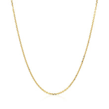 Load image into Gallery viewer, 18k Yellow Gold Diamond Cut Cable Link Chain (1.10 mm)
