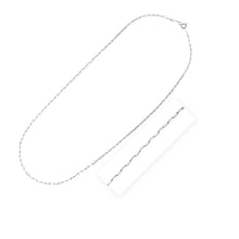 Load image into Gallery viewer, Sterling Silver Rhodium Plated Paperclip Chain (1.8 mm)
