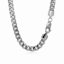Load image into Gallery viewer, 5.5mm 14k White Gold Miami Cuban Semi Solid Chain
