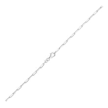 Load image into Gallery viewer, Sterling Silver Rhodium Plated Paperclip Chain (3.0 mm)
