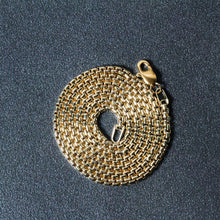 Load image into Gallery viewer, 14k Yellow Gold Solid Round Box Chain 2.5 mm
