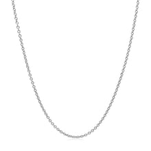 Load image into Gallery viewer, 14k White Gold Round Cable Link Chain 1.3mm
