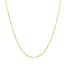 Load image into Gallery viewer, 14k Yellow Gold Diamond Cut Bead Chain 1.0mm
