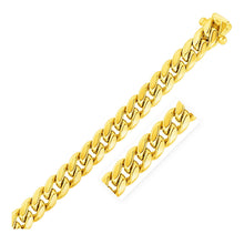 Load image into Gallery viewer, 11mm 14k Yellow Gold Semi Solid Miami Cuban Bracelet
