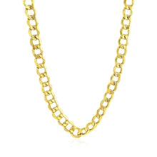 Load image into Gallery viewer, 6.1mm 10k Yellow Gold Curb Chain
