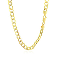 Load image into Gallery viewer, 6.1mm 10k Yellow Gold Curb Chain
