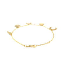 Load image into Gallery viewer, 14k Yellow Gold 7 inch Bracelet with Polished Charms
