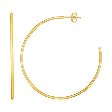 Load image into Gallery viewer, 14k Yellow Gold Polished Hoop Earrings

