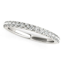 Load image into Gallery viewer, 14k White Gold Pave Set Diamond Wedding Ring (1/4 cttw)
