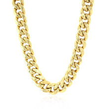 Load image into Gallery viewer, 10.5mm 14k Yellow Gold Semi Solid Miami Cuban Chain
