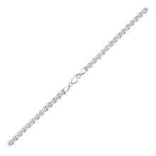 Load image into Gallery viewer, Sterling Silver Rhodium Plated Mariner Chain 5.6mm
