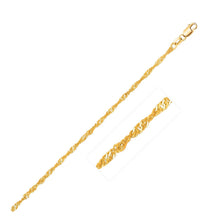 Load image into Gallery viewer, 14k Yellow Gold Singapore Chain 1.7mm
