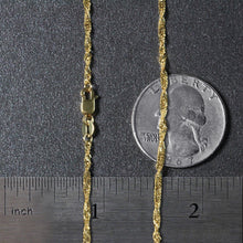 Load image into Gallery viewer, 14k Yellow Gold Singapore Chain 1.7mm
