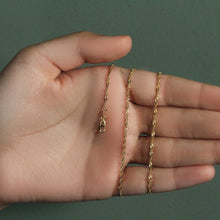 Load image into Gallery viewer, 14k Yellow Gold Singapore Chain 1.7mm
