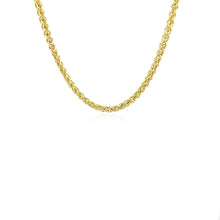Load image into Gallery viewer, 14k Yellow Gold 2.8mm Light Weight Wheat Chain
