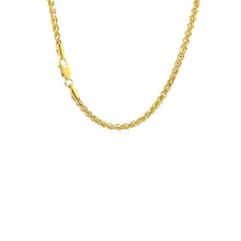 Load image into Gallery viewer, 14k Yellow Gold 2.8mm Light Weight Wheat Chain
