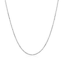Load image into Gallery viewer, 14k White Gold Diamond Cut Bead Chain 1.0mm
