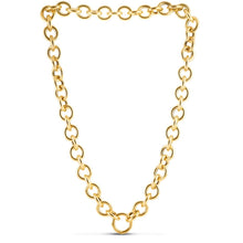 Load image into Gallery viewer, 14k Yellow Gold Round Link Chain Necklace
