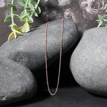 Load image into Gallery viewer, 14k Rose Gold Diamond Cut Cable Link Chain 1.1mm
