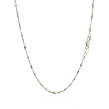 Load image into Gallery viewer, 14k White Gold Singapore Chain 1.5mm
