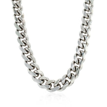 Load image into Gallery viewer, Sterling Silver Rhodium Plated Miami Cuban Chain 8.4mm
