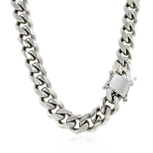 Load image into Gallery viewer, Sterling Silver Rhodium Plated Miami Cuban Chain 8.4mm
