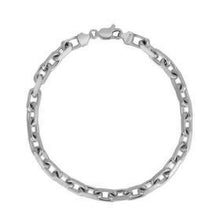 Load image into Gallery viewer, 14k White Gold French Cable Chain Bracelet  (4.80 mm)
