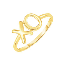 Load image into Gallery viewer, 14k Yellow Gold with XO Ring
