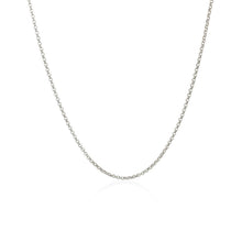 Load image into Gallery viewer, 14k White Gold Diamond Cut Rolo Chain 1.1mm
