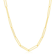 Load image into Gallery viewer, 14k Yellow Gold Wire Paperclip Chain (2.7mm)
