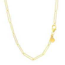 Load image into Gallery viewer, 14k Yellow Gold Wire Paperclip Chain (2.7mm)
