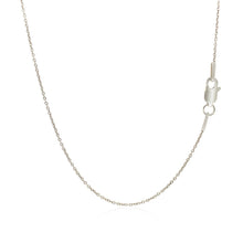 Load image into Gallery viewer, 14k White Gold Round Cable Link Chain 1.1mm
