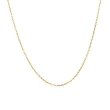 Load image into Gallery viewer, 14k Yellow Gold Diamond Cut Cable Link Chain 0.8mm
